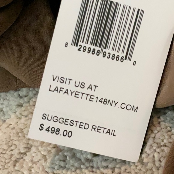 Lafayette 148 Brown Short Sleeve Wrap Sheath Dress - Picture 5 of 5